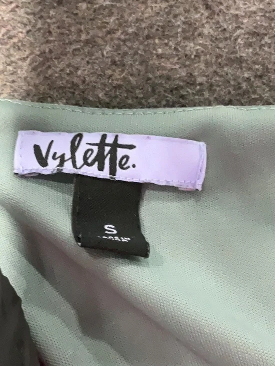 Teal Velvet Puff Sleeve Square Neck Dress - Picture 6 of 6